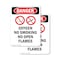 Signmission Oxygen No Smoking No Danger Sign, Plastic, 7in W x 10in L, 2PK OS-2PACK-DS-P-710-V-1515 - alternate 1